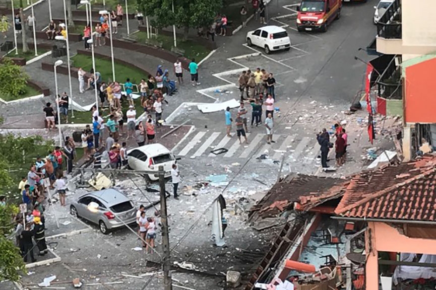 Exploso destri padaria e restaurante em So Joo Batista