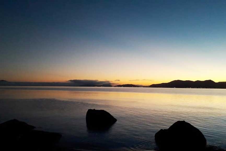 Sol e tempo firme predominam nesta tera em Santa Catarina