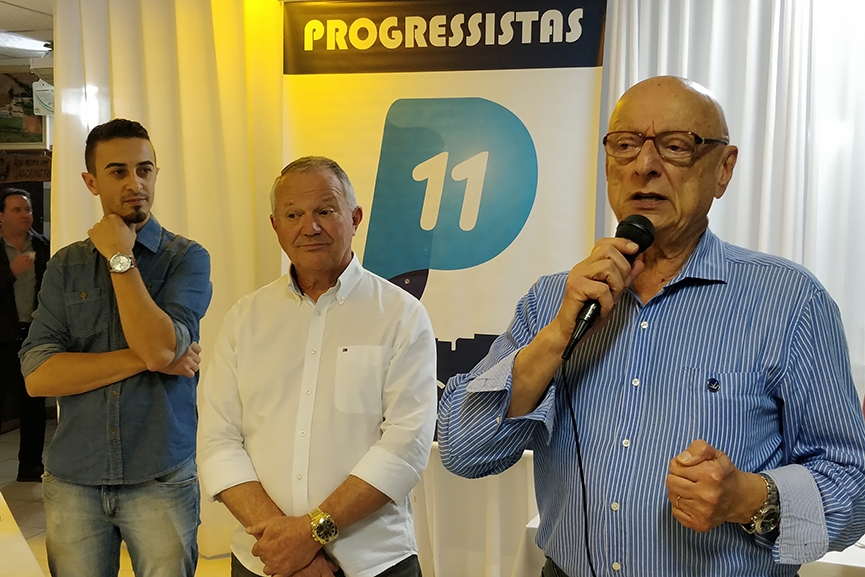 Senador Esperidio Amin participa de reunio do PP em Gaspar