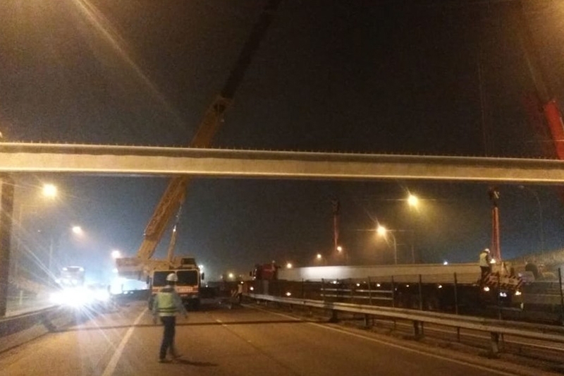 BR-101 em Itaja ter bloqueio parcial nesta noite para obras em passarela