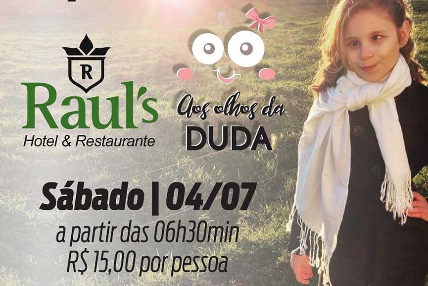 Caf no Rauls vai arrecadar dinheiro para tratamento de menina com deficincia visual