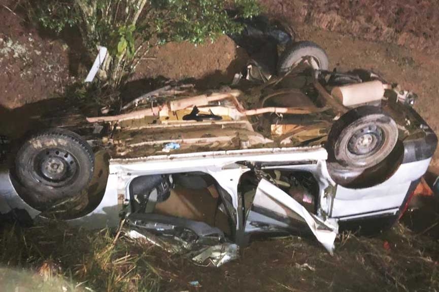 Homem morre e idosa fica ferida em acidente na BR-470, em Pouso Redondo