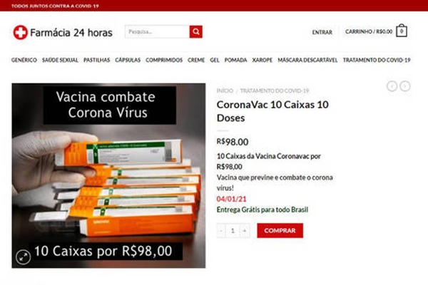 Procon/SC alerta consumidores sobre falsa venda de vacinas contra coronavrus