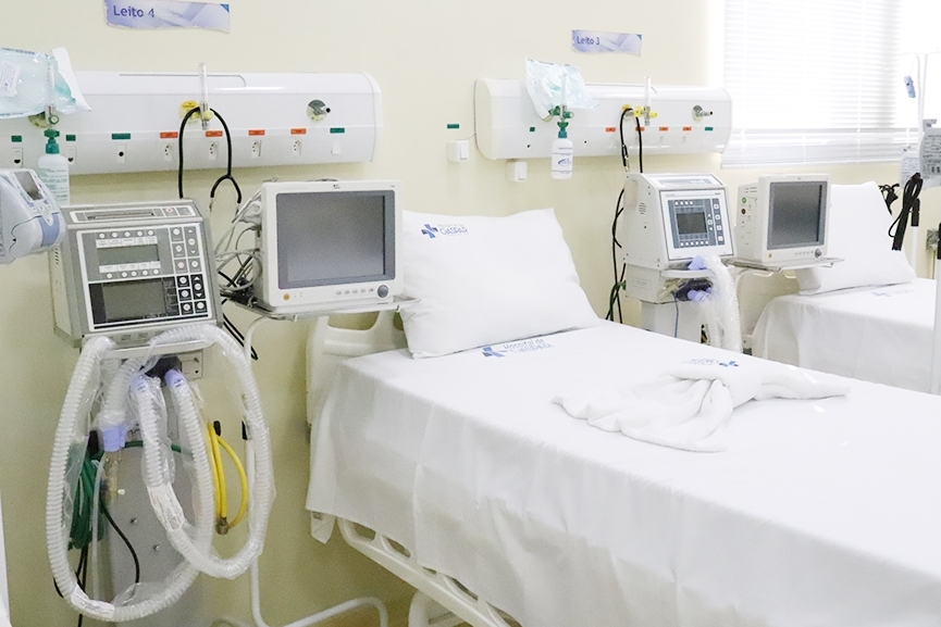 Dois dos 10 novos leitos de UTI do Hospital de Gaspar so liberados para internao