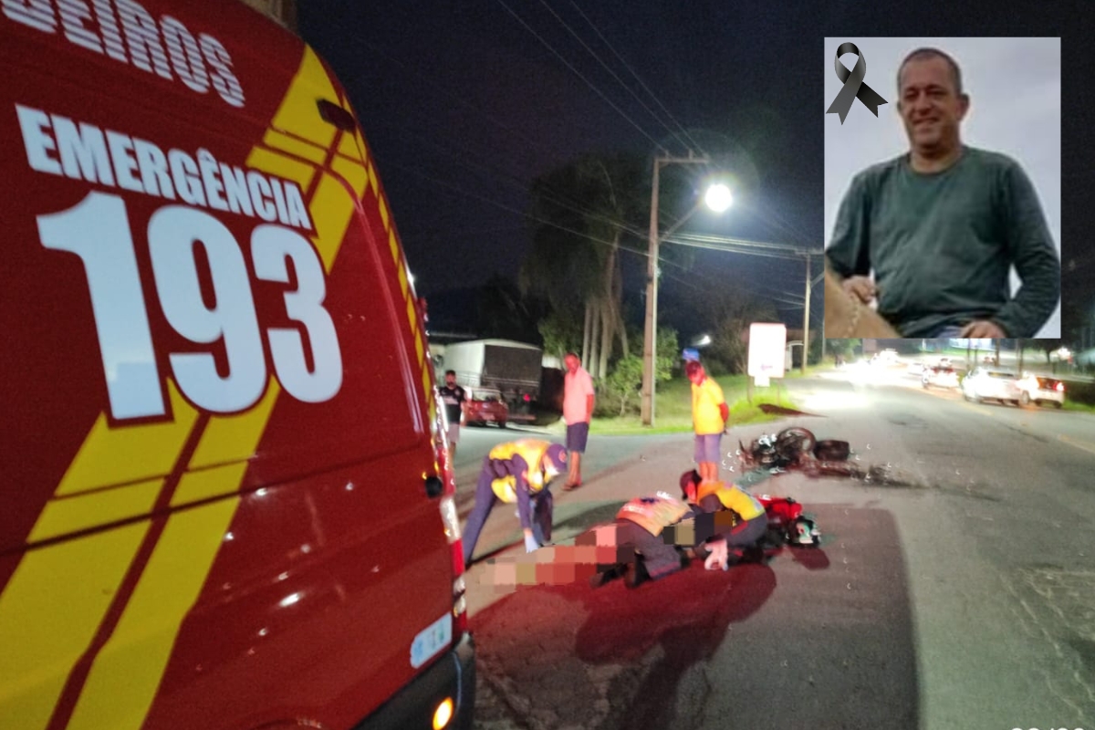 Homem que morreu em acidente de moto em Gaspar era morador do Santa Terezinha 