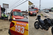 Adolescente  atropelada por moto no bairro Figueira, em Gaspar