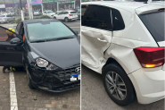 Coliso entre dois carros  registrada no Centro de Ilhota