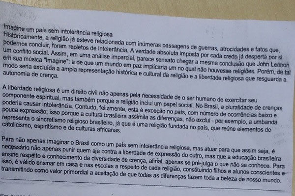 MPF-CE pede suspens�o da reda��o do Enem por suspeita de vazamento
