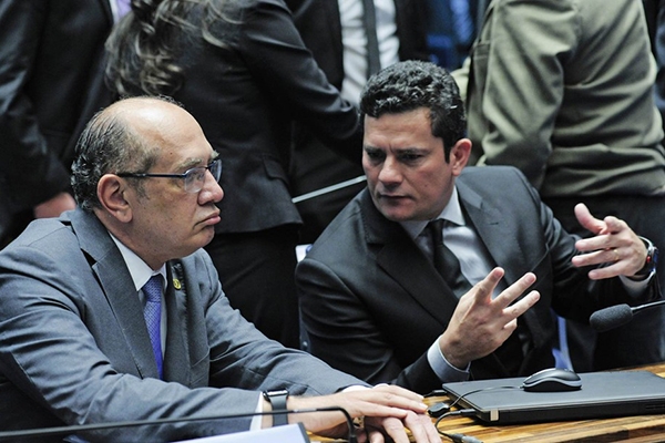Moro questiona projeto do abuso de autoridade e � ironizado por Mendes