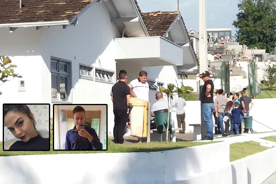 Casal gasparense vtima de acidente em Brunpolis  velado na Capela Morturia