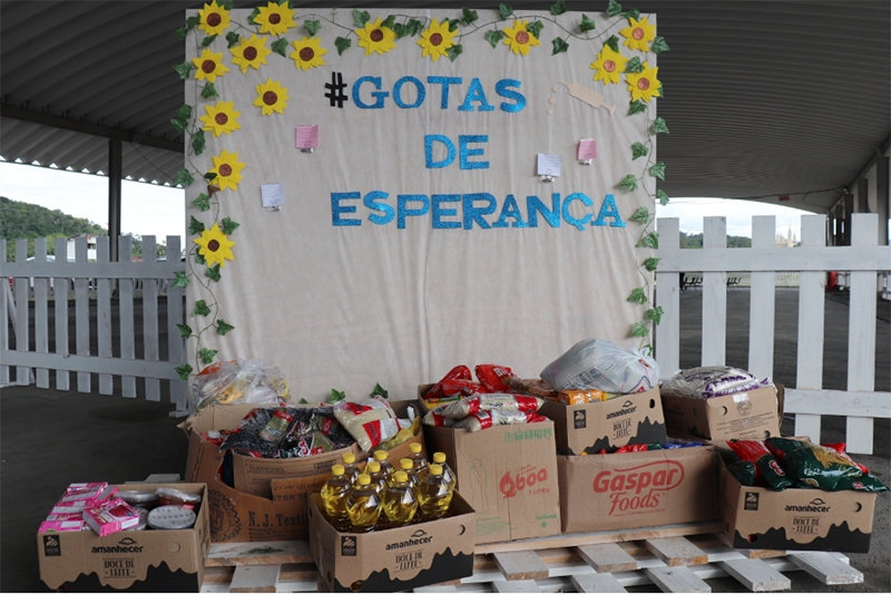 Campanha 'Vacina do Bem' arrecada mais de meia tonelada de alimentos em Gaspar