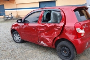 Bombeiros voluntrios atendem acidente de trnsito entre Itaja e Ilhota