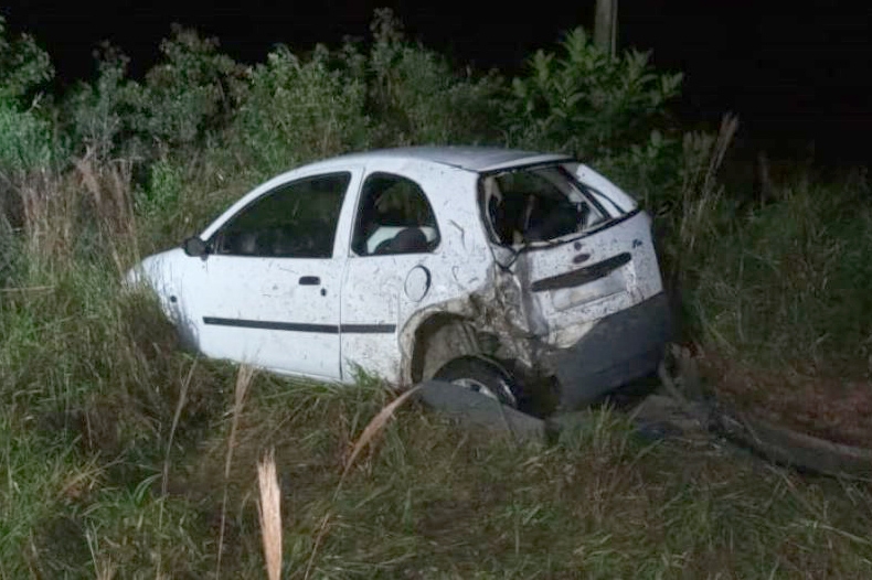 Acidente de trnsito deixa duas pessoas feridas na BR-470, em Ilhota