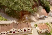Casarão histórico é destruído por deslizamento de terra em Minas Gerais
