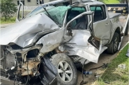Idoso morre em acidente entre carro e caminhão no Alto Vale