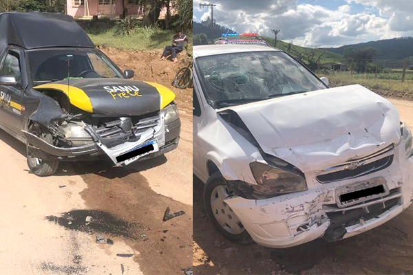 Criana fica gravemente ferida aps coliso frontal entre dois carros em Ilhota