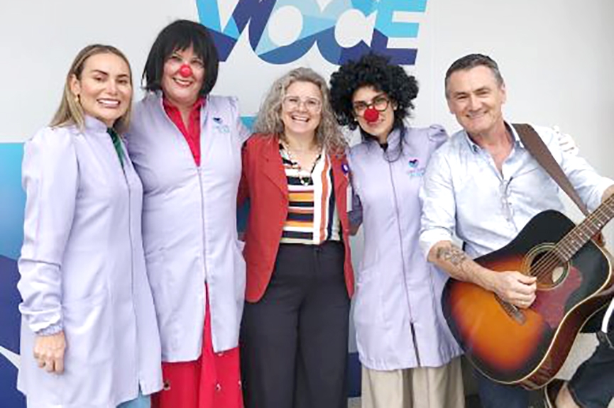 Voluntrios levam alegria aos pacientes do Hospital de Gaspar