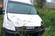 Caminho de Gaspar sai da pista na BR-470, em Ilhota