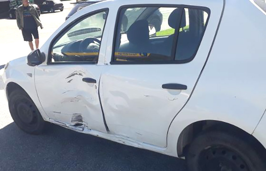 Motociclista  hospitalizado aps coliso na Ivo Silveira, em Gaspar