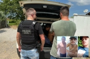Homem que matou pai e filhos em tiroteio em Ilhota  preso 