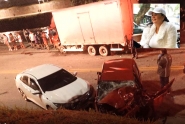 Mulher morre em grave acidente entre carros e caminho em Brusque