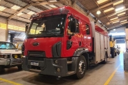 Caminho de combate a incndio dos bombeiros de Ilhota fica fora de operao e sem previso de retorno
