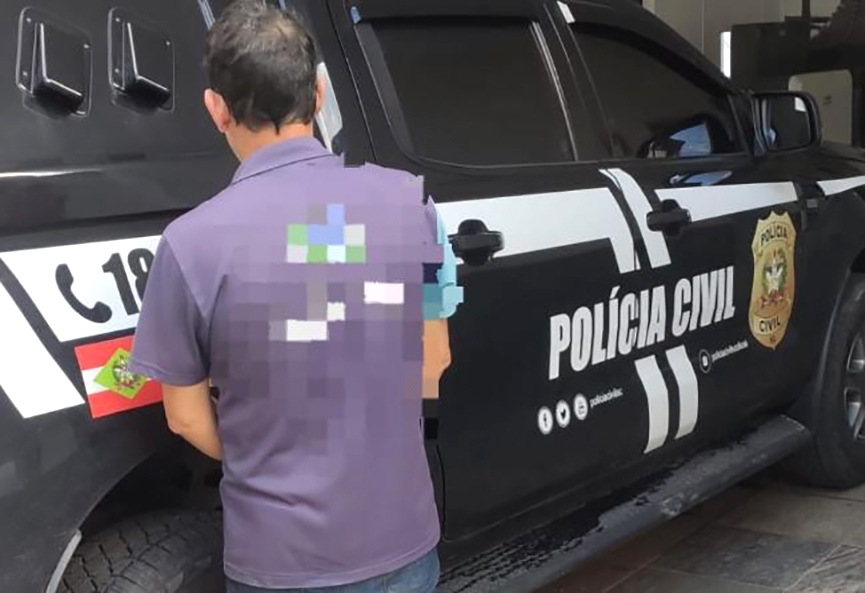 Homem suspeito de estuprar a prpria filha  preso no Poo Grande, em Gaspar