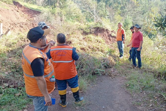 Defesa Civil de Gaspar retorna ao RS para auxiliar no mapeamento de reas de risco