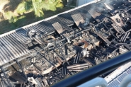 Indstria de defumao de carnes  atingida por incndio no Belchior, em Gaspar