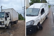 Motorista perde controle de carro e colide contra caminho na Jorge Lacerda, em Gaspar