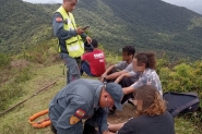 Bombeiros resgatam trio que se perdeu em morro no bairro Bateias, em Gaspar