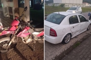 Carro corta frente de moto e causa acidente em Ilhota; piloto foi hospitalizado