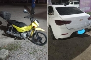 Coliso traseira  registrada no Barraco, em Gaspar; piloto de moto no tinha CNH