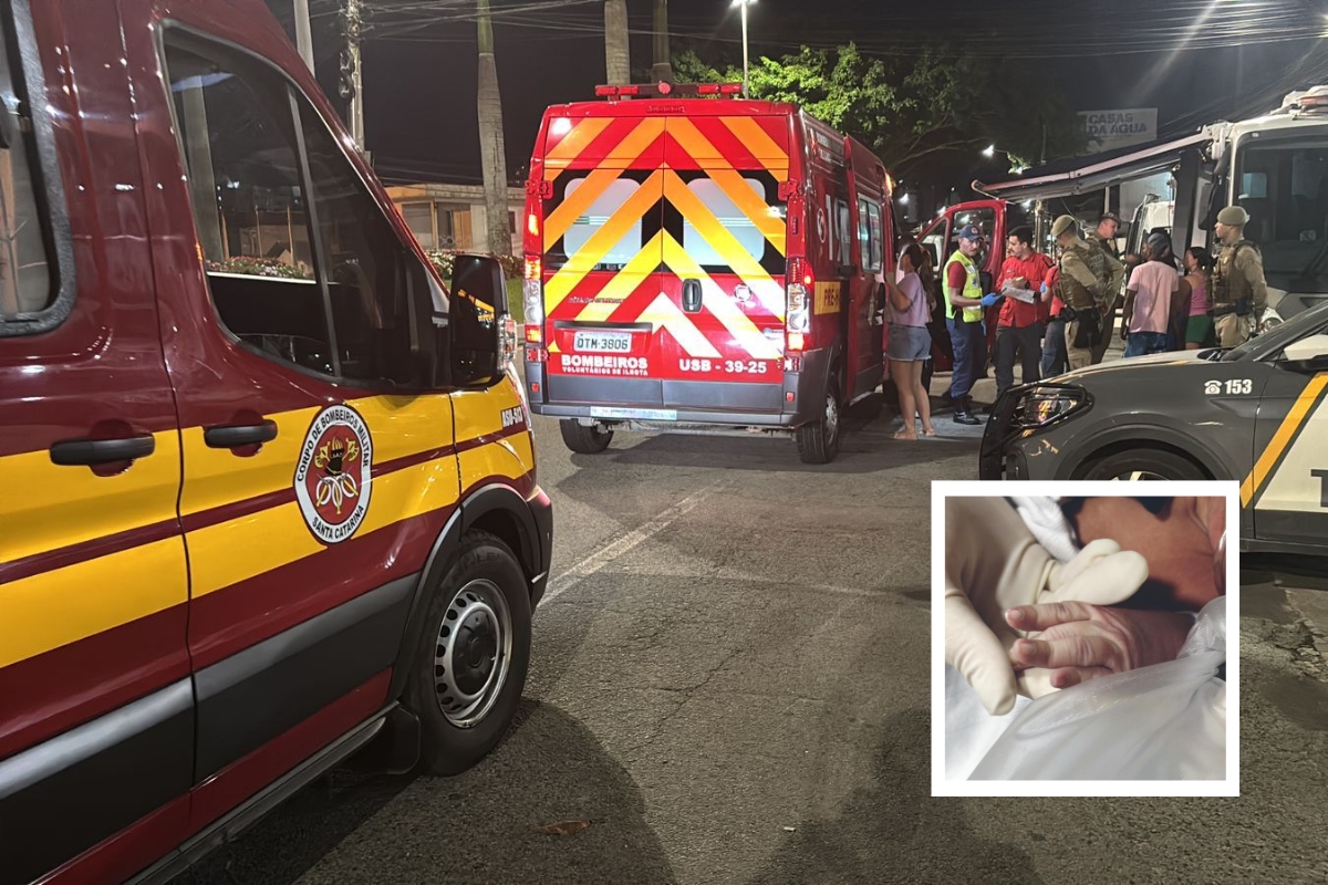 Bombeiros de Ilhota salvam beb de dois dias engasgado com leite materno
