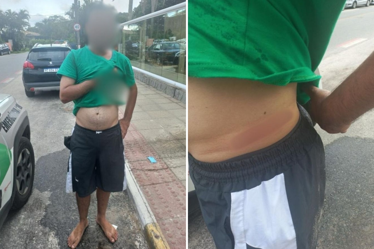 Homem leva pauladas de moradores aps tentar furtar carros em Florianpolis