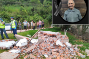 Identificado idoso que morreu aps ser atingido por parede no Figueira, em Gaspar