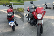 Queda de moto  registrada no acesso  BR-470, em Ilhota
