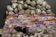 Criminoso � preso com arma ilegal e quase 190kg de maconha em Florian�polis