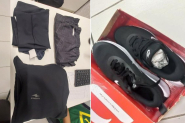 Homem  preso em flagrante aps furtar tnis e roupas em loja de shopping em Blumenau