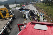 Rodovia Jorge Lacerda  liberada aps quase 4 horas de interdio em Ilhota