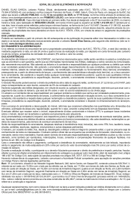 Edital de Leilo Eletrnico e Notificao - I
