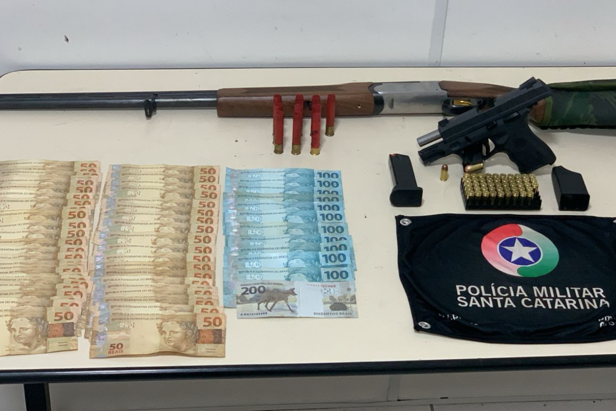 Homem é detido por ameaça e porte ilegal de arma de fogo em Ilhota