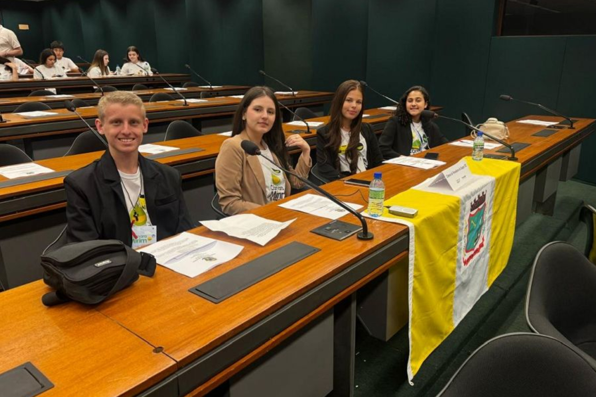 Vereadores Mirins de Gaspar participam de programa nacional em Braslia