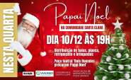 Comunidade Santa Clara, Associa��o de Moradores e Viacredi promovem a��o de Natal no Po�o Grande, em Gaspar