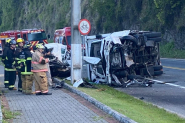 Tr�s pessoas morrem em grave acidente na BR470, em Api�na