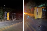 Ônibus que seguia para Itapema tomba e deixa cinco mortos em Minas Gerais