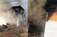 Incêndio de grandes proporções atinge loja em Blumenau