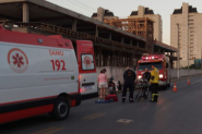 Motociclista � hospitalizado ap�s se acidentar no Coloninha, em Gaspar