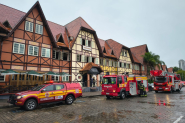 Princ�pio de inc�ndio atinge restaurante no Parque Vila Germ�nica, em Blumenau