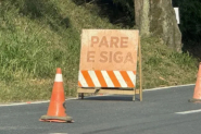 BR em Blumenau está em 'siga e pare' até sexta-feira